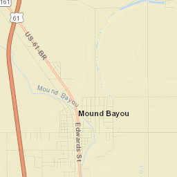Mound Bayou Street Map