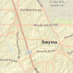 Smyrna Street Map