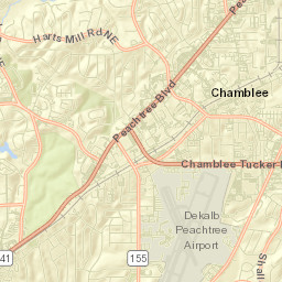 Chamblee Street Map
