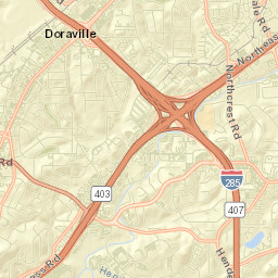 Doraville Street Map