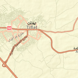 Tiflet Street Map