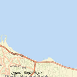 Houmt El Souk Street Map