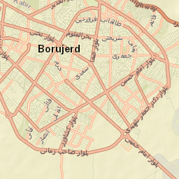 Borujerd Street Map