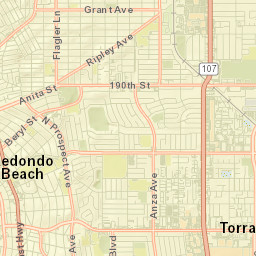 Redondo Beach Street Map