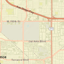 Torrance, California Street Map