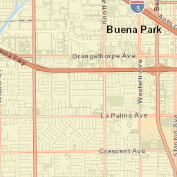 Buena Park Street Map