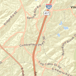 Vinings Street Map