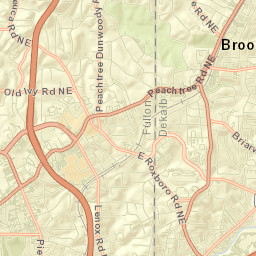 North Atlanta Street Map