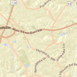 Snellville Street Map