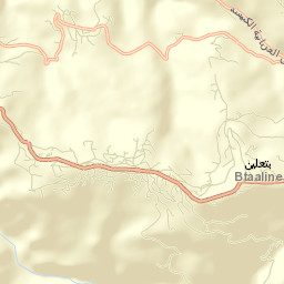 Caza de Baabda Street Map