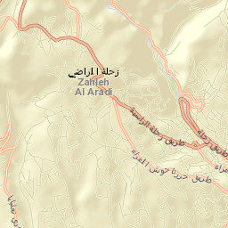 Zahlé Street Map