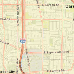 Carson Street Map
