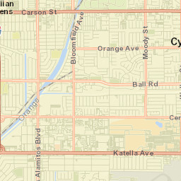 Los Alamitos Street Map
