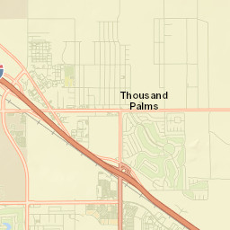 Thousand Palms Street Map