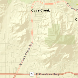 Cave Creek Street Map