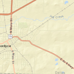 Fordyce Street Map
