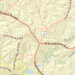 North Druid Hills Street Map