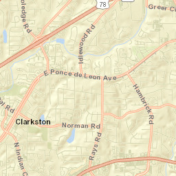 Clarkston Street Map