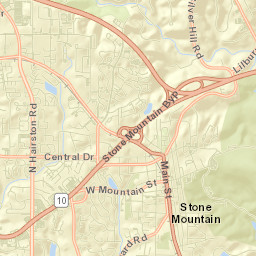 Stone Mountain Street Map