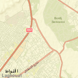 Laghouat Street Map