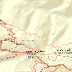 Bhamdoûn el Mhatta Street Map