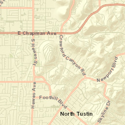 North Tustin Street Map