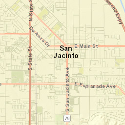 San Jacinto Street Map