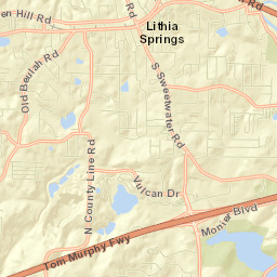 1551-1599 Mount Vernon Road, Lithia Springs Street Map