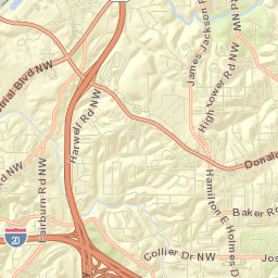 Fulton County Street Map