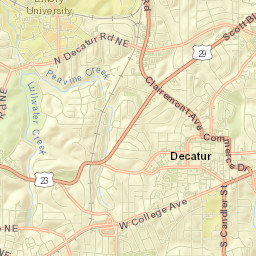 North Decatur Street Map