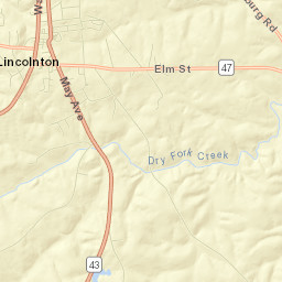 Lincoln County Street Map