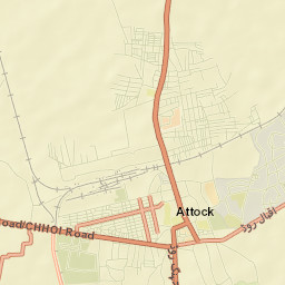 Attock Tehsil Street Map