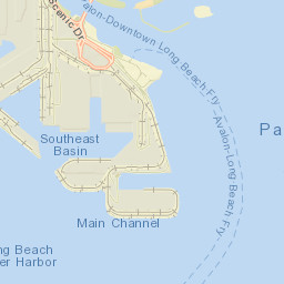 S Harbor Scenic Dr, Long Beach, CA Street Map