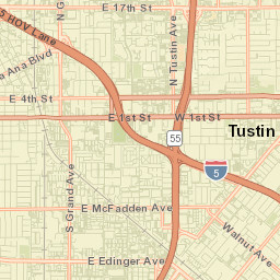 Tustin Street Map