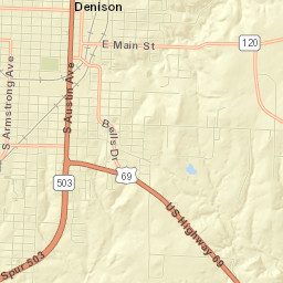 Denison Street Map