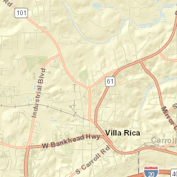 Villa Rica Street Map