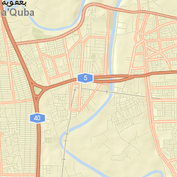 Baqubah Street Map
