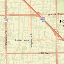 Fountain Valley Street Map