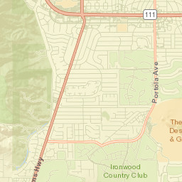 Palm Desert Street Map