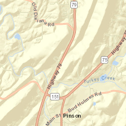 Pinson Street Map