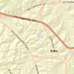 Saks Street Map
