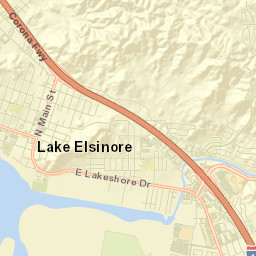 Lake Elsinore Street Map