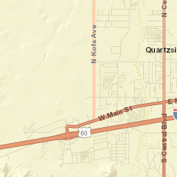 Quartzsite Street Map