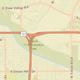 3900-3998 E Kristal Way Phoenix AZ Street Map