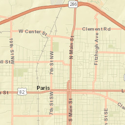 Lamar County Street Map