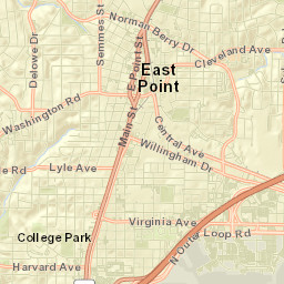 East Point Street Map