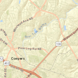Conyers Street Map