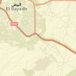 El Bayadh Street Map