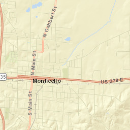 201-207 South Main Street Monticello AR Street Map