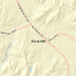 Duck Hill Street Map